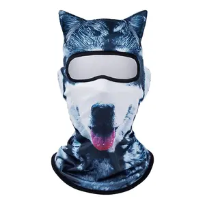 4-season  3D printing   ski mask  Animal head outdoor sport  Mask Halloween Mask Balaclava fask face covering