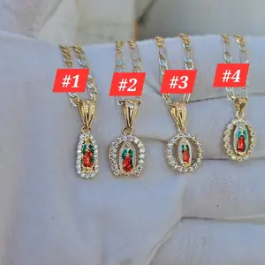 Little  virgencita gold plated necklace