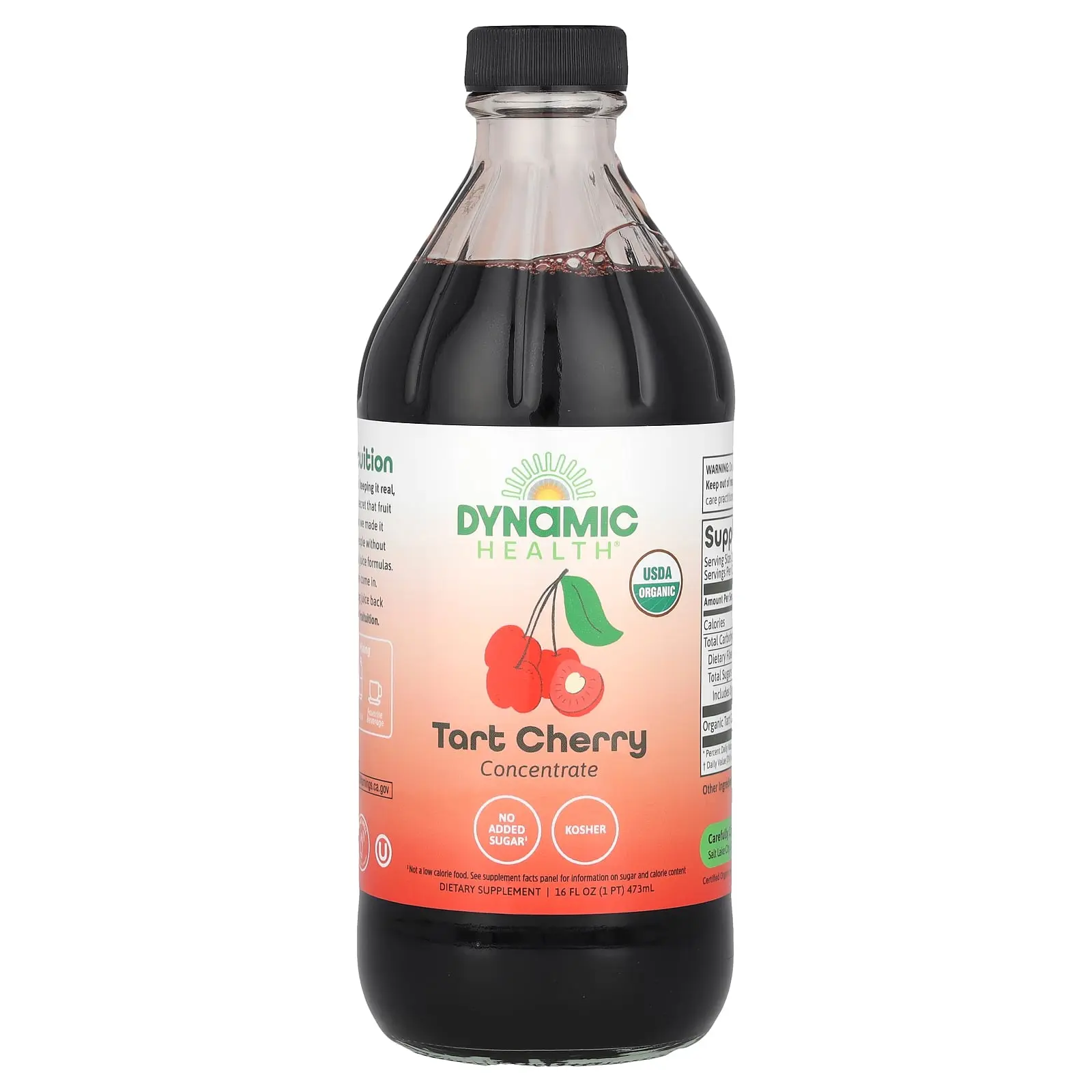 Dynamic Health Tart Cherry Concentrate, Glass, 16 fl oz (473 ml)
