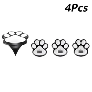 Creative cat paw solar light, cute garden decoration light, waterproof, used for garden paths, backyards, courtyards, pet themed decoration
