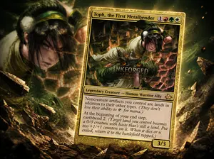 Toph, The First Metal Bender- Foil Custom MTG Proxy Card