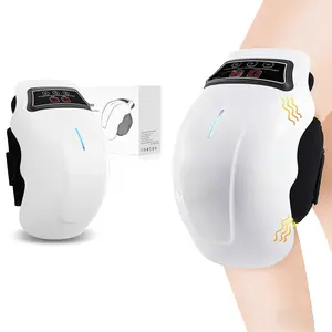 Cordless Knee Massager with Heat and Vibration: Wireless Knee Care Device for Pain Relief, Circulation Boost & Joint Comfort – Portable Design for Home/Office Use, Ideal for Knee Stiffness, Soreness & Daily Wellness