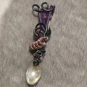 Handmade Wire Wrapped Spoon Pendant