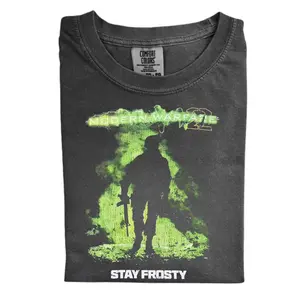 Modern Warfare 2 Stay Frosty Comfort Color Shirt, MW2 Ghost Soldier T-Shirt, Retro Military Game Shirt, Trending T-shirt