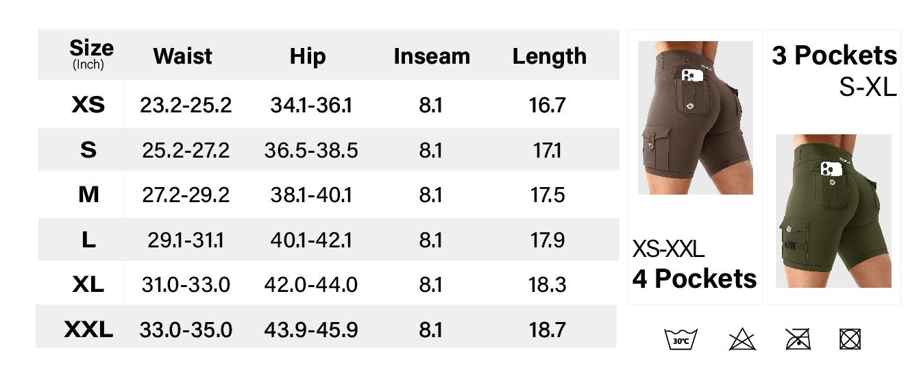 YEOREO CoreFlex Women's Workout Biker Shorts with Cargo Pockets Hidden Scrunch High Waisted 8" Inseam Gym Shorts for Summer Squat-Proof & Comfortable Fit SpringStatements