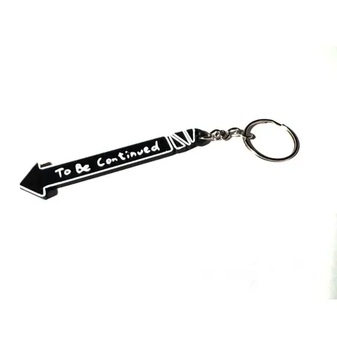 Jojo’s Bizarre Adventure Inspired 3D-Printed "To Be Continued" Graphic Arrow Collectible Keychain Charm, Lightweight 3D-Sculpted Custom Shaped Durable Sturdy High-Quality Filament Anime Accessory, Car Key/Bag Decor for Jojo Fans