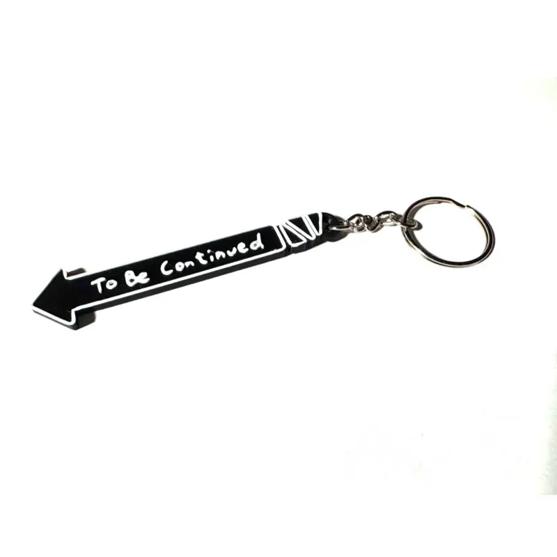 Jojo’s Bizarre Adventure Inspired 3D-Printed "To Be Continued" Graphic Arrow Collectible Keychain Charm, Lightweight 3D-Sculpted Custom Shaped Durable Sturdy High-Quality Filament Anime Accessory, Car Key/Bag Decor for Jojo Fans