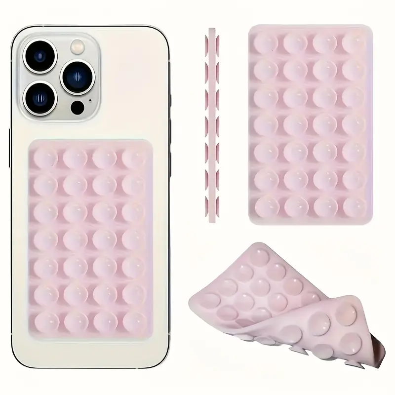 Mobile phone accessories, car phone holder, silicone double-sided suction cup pad, suitable for car phones, hands-free selfie and video stand, compatible with iPhone and Android, car electronic accessories