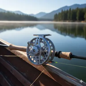 Full Metal Fly Fishing Reel: CNC Precision, Lightweight Aluminum Casting. Magnetic & Centrifugal Dual Brake System. Saltwater & Freshwater Ready for Ice Fishing, Streams & More. Two Sizes Available.