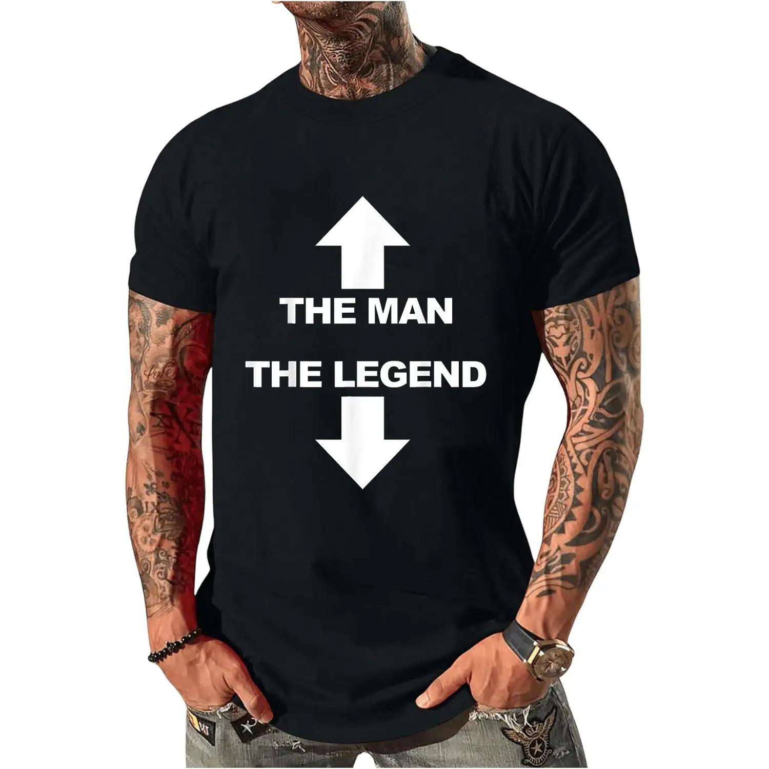 100% Cotton The man the legend Funny Adult Humor The man the legend T-Shirt