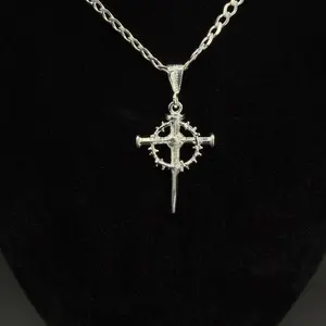 Elegant 3cm 925 Sterling Silver Cross Pendant with Nails Design, Ideal for Jewelry Enthusiasts, Perfect for Everyday Wear