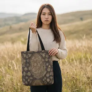 Intricate Celtic Knotwork Tote Bag | Vintage Knot Pattern All-Over Print