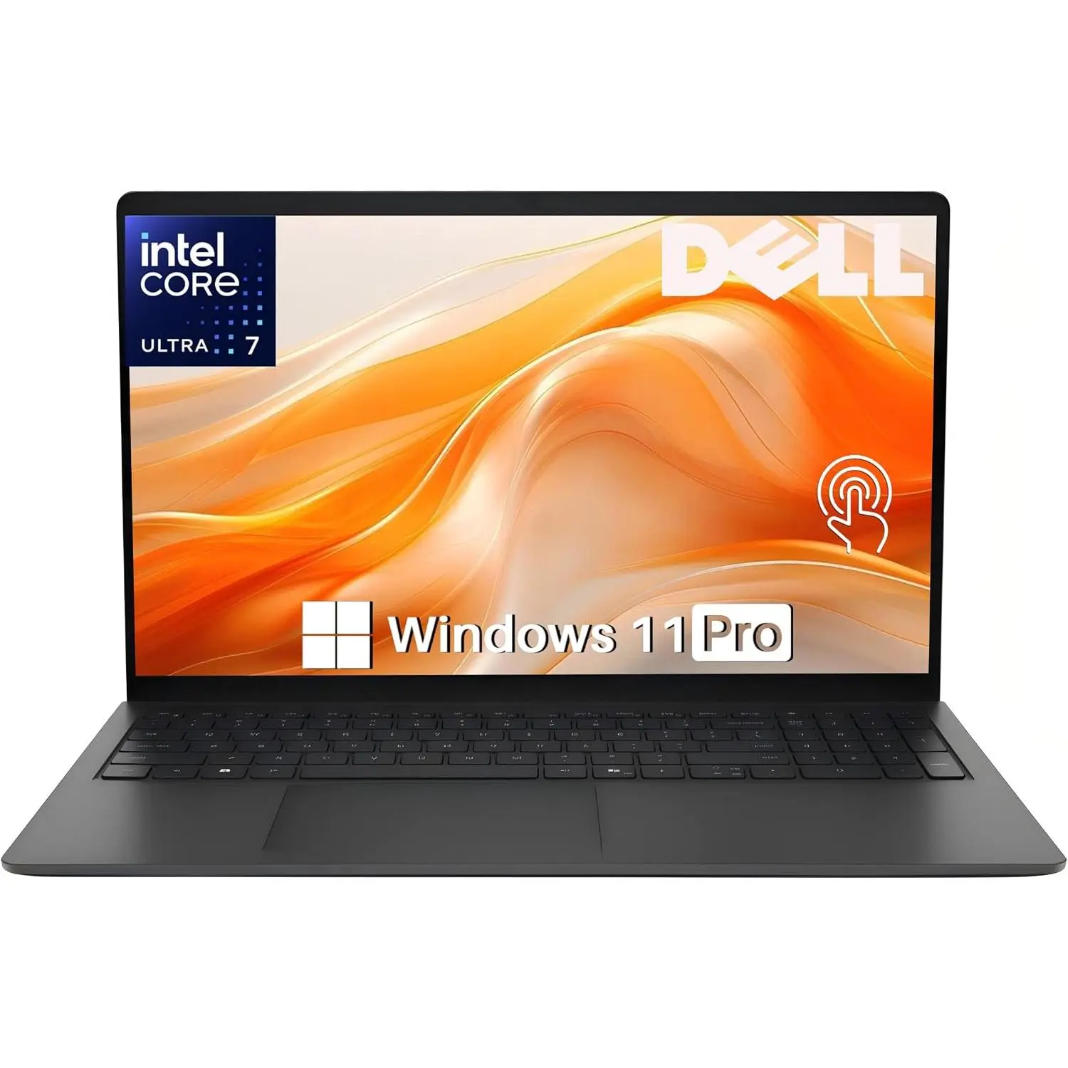 Dell 15 Touchscreen Laptop, Intel Ultra 7 255U (24 TOPS), 15.6" FHD WVA 220 nits, 16 GB DDR5 RAM 1 TB SSD, Intel Graphics, Wi-Fi6, 30 FPS RGB Webcam, Backlit KB, AI Copilot key, Black - Windows 11 Pro