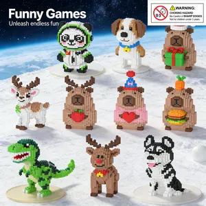 Multicolor Heart Bear 3D Puzzle Building Blocks Decor, Bookshelf Home Office Cabinet Decoration, Party Living Room TV Stand Display