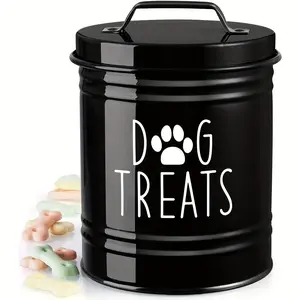 One Iron Moisture-Proof Dog Food Bucket Country Style Pet Exchange Party Gift Exchange Choice Uncharged Use
