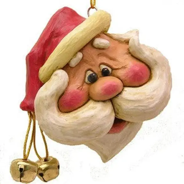 Large Santa Head with Handlebar Moustache | Bert Anderson Collection