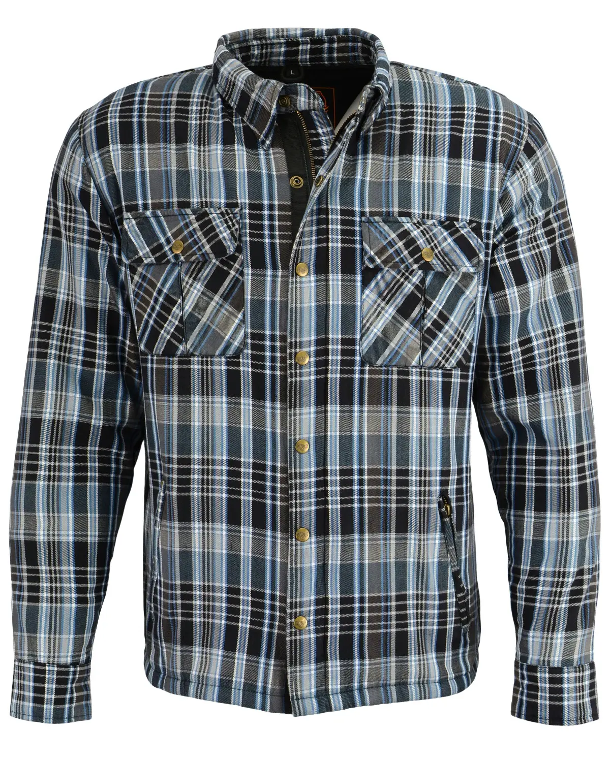 Milwaukee Leather Men's Performance Men'S Aramid Flannel Biker Jacket 3X - 3Xl