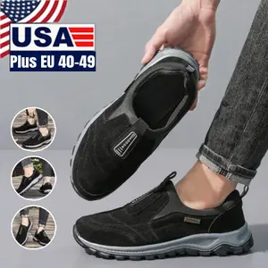 Plus Men's Hiking Shoes Anti Slip Lightweight Walking Shoes Camping Climbing