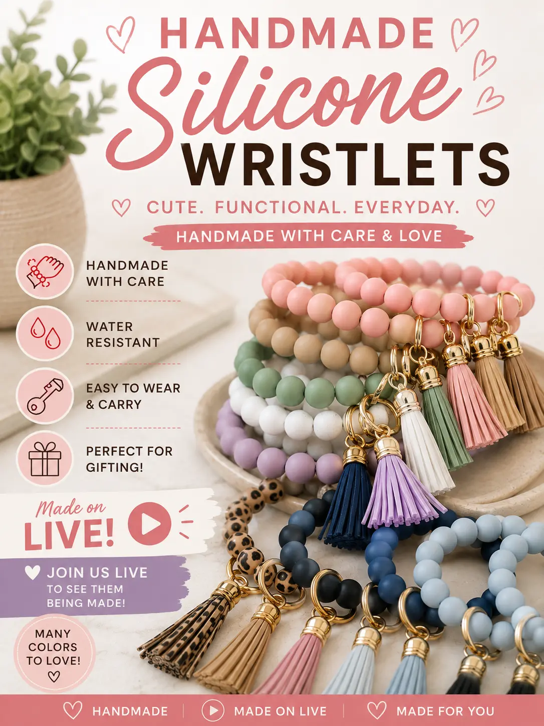 Handmade Beaded Wristlets | One-of-a-Kind
