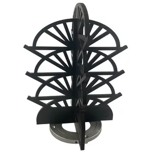 Rotating Wood Sunglasses Rack - 12-Pair - Art Deco Collection