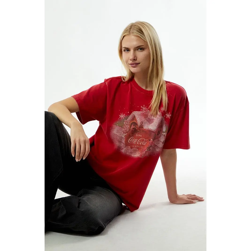Coca-Cola Women's by Pacsun Holly Elf Oversized T-Shirt