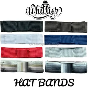 Adjustable Hat Bands - Whittier Collection by Summit Hats - Black | Brown | White | Navy Blue | Red | Silver | Ombre Brown | Ombre Black | Customize Your Fedora Lowrider Hat