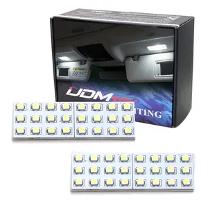 iJDMTOY 48-SMD Super Bright White LED Sun Visor Vanity Light Replacements, For Lexus is GS ES RC RX NX, Camry Corolla 4Runner RAV4 Highlander, etc