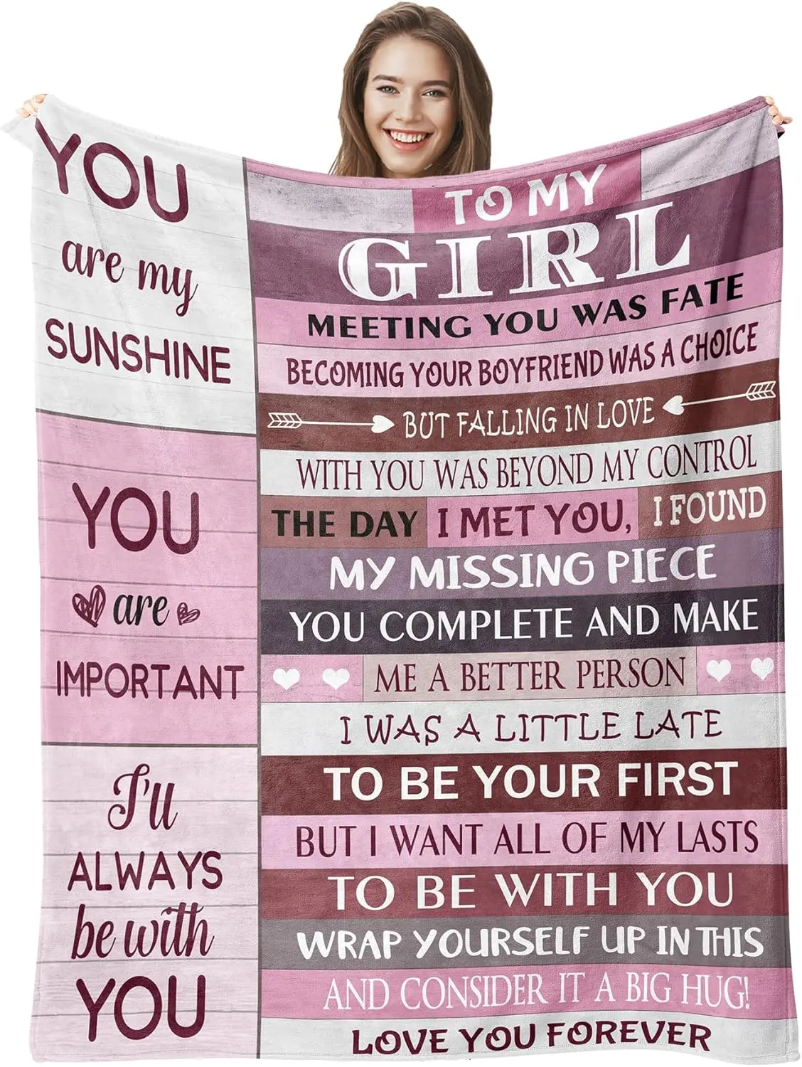 Gifts for Her, Gifts for Girlfriend, Girlfriend Birthday Gifts, Romantic for Her, I Love You Gifts for Her, Christmas Valentines Gifts for Girlfriend Blanket