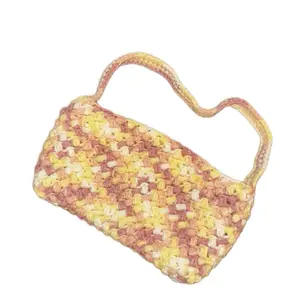 Handmade Crochet Shoulder Bag - Casual Chic Everyday Accessory for Women