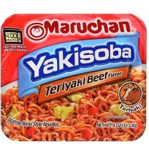 Maruchan Yakisoba Teriyaki Beef Flavored Japanese Home Style Noodles 4 oz