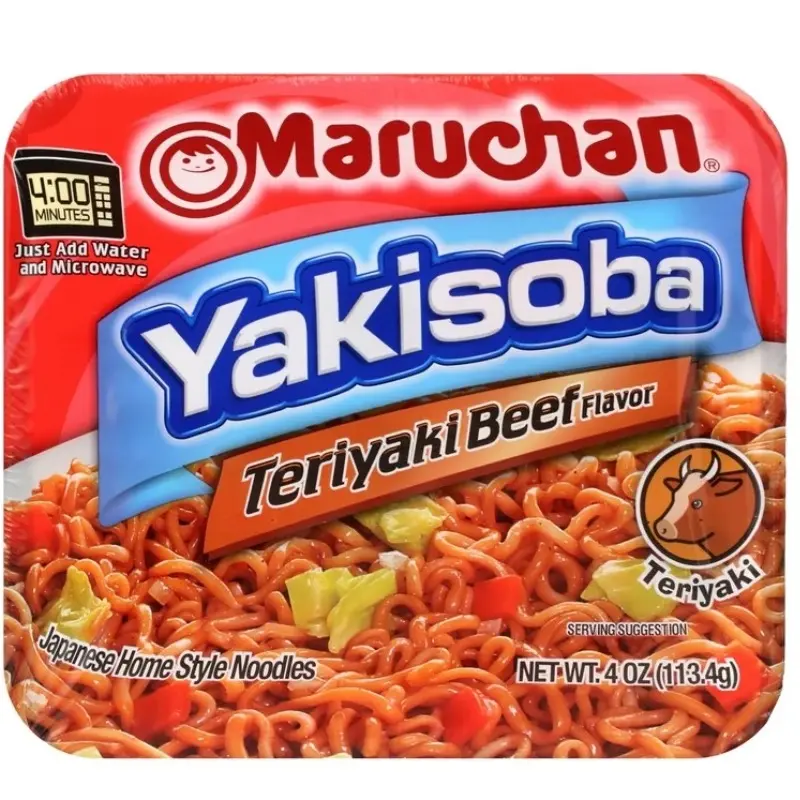 Maruchan Yakisoba Teriyaki Beef Flavored Japanese Home Style Noodles 4 oz