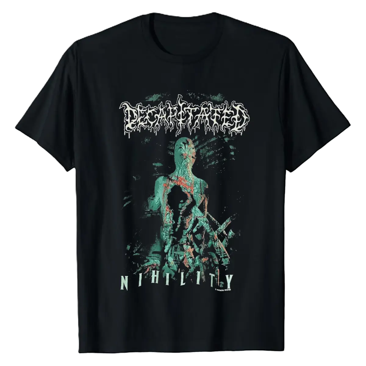 Decapitated Band Black T-Shirt Punk Rock Heavy Metal Sweatshirt Vintage Shirt, Heavy Cotton Fabric Menswear Tops