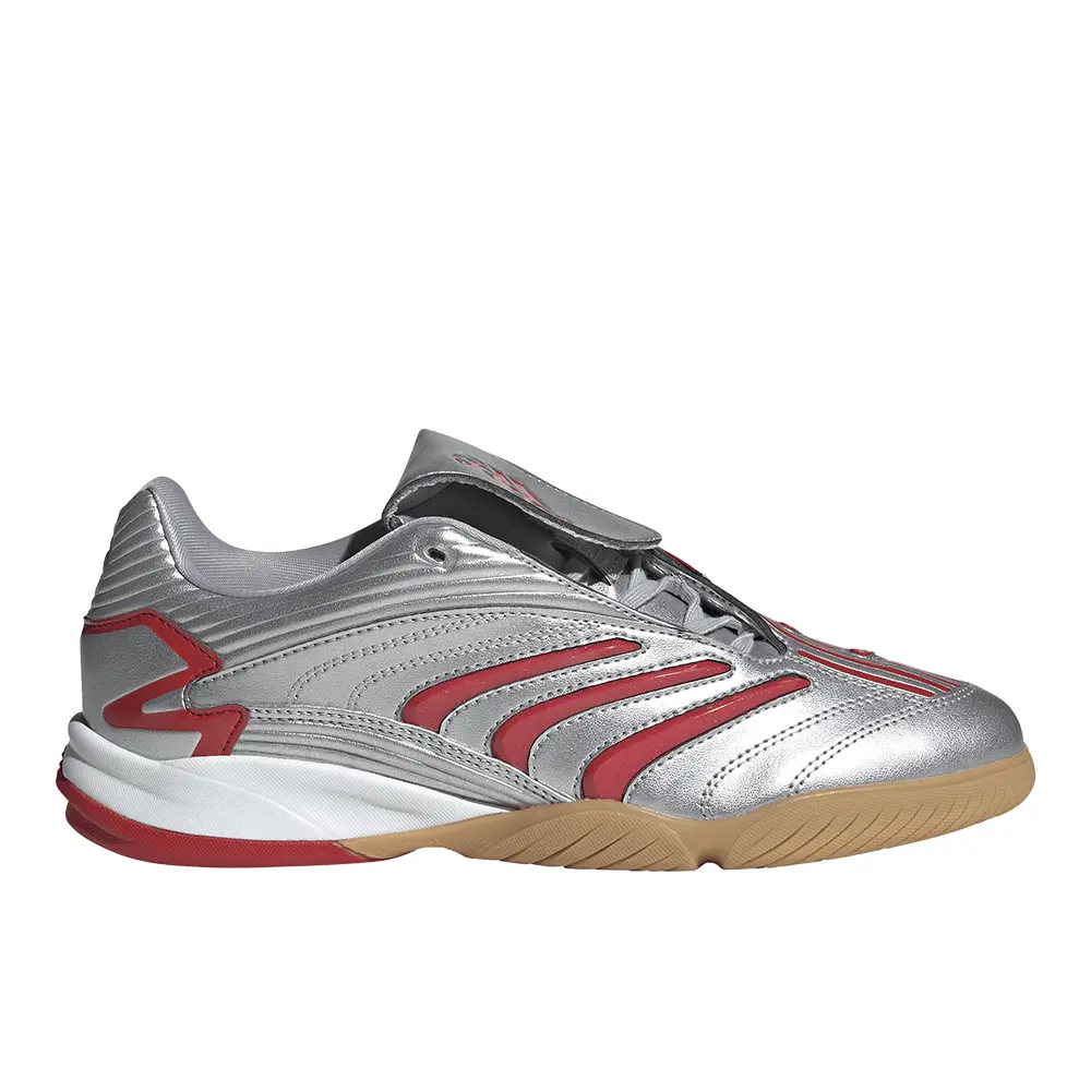 adidas Womens Predator Sala Sneakers Shoes - Red, Silver