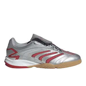 adidas Womens Predator Sala Lace Up Sneakers Shoes - Red, Silver