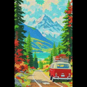 Travel Diamond painting, Landscape Crystal Diamond Painting Kit, Frameless