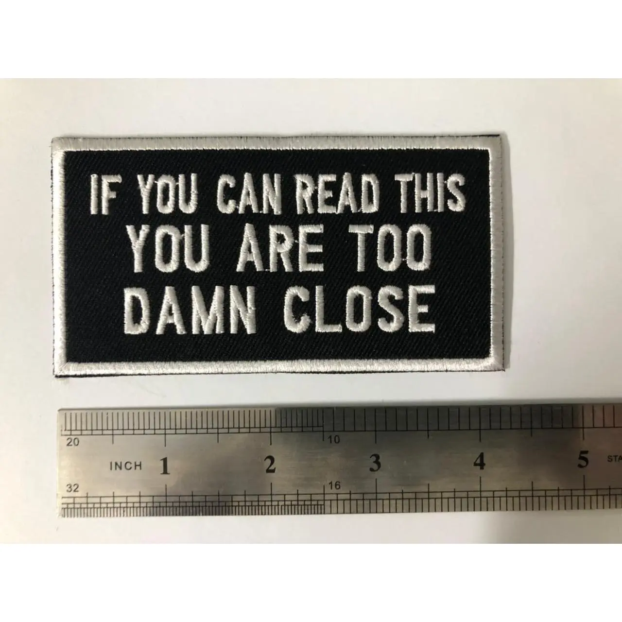 If You Can Read This Funny Saying Biker Vest Patch