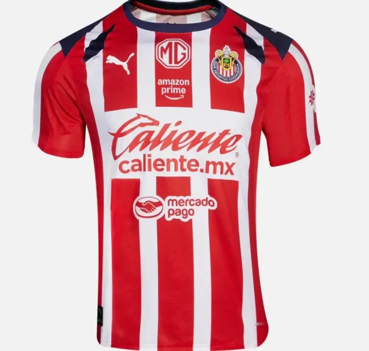 Chivas 2025-2026 Home Soccer Jersey, Liga MX Football Shirt, Unisex Soccer Fan