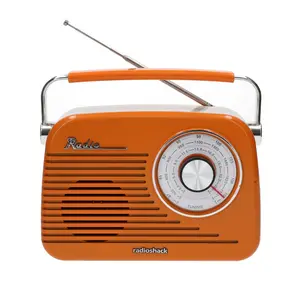 RadioShack Portable Retro AM FM SW Radio 4001802 Bluetooth USB SD Orange