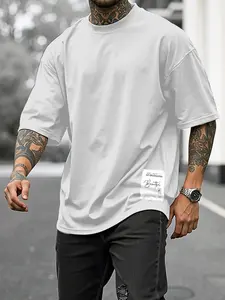 Men's Basic Plus Size T-Shirt, Round Neck Short Sleeve Top, Ultra Comfortable, Extra Large Style, Perfect for Daily Wear