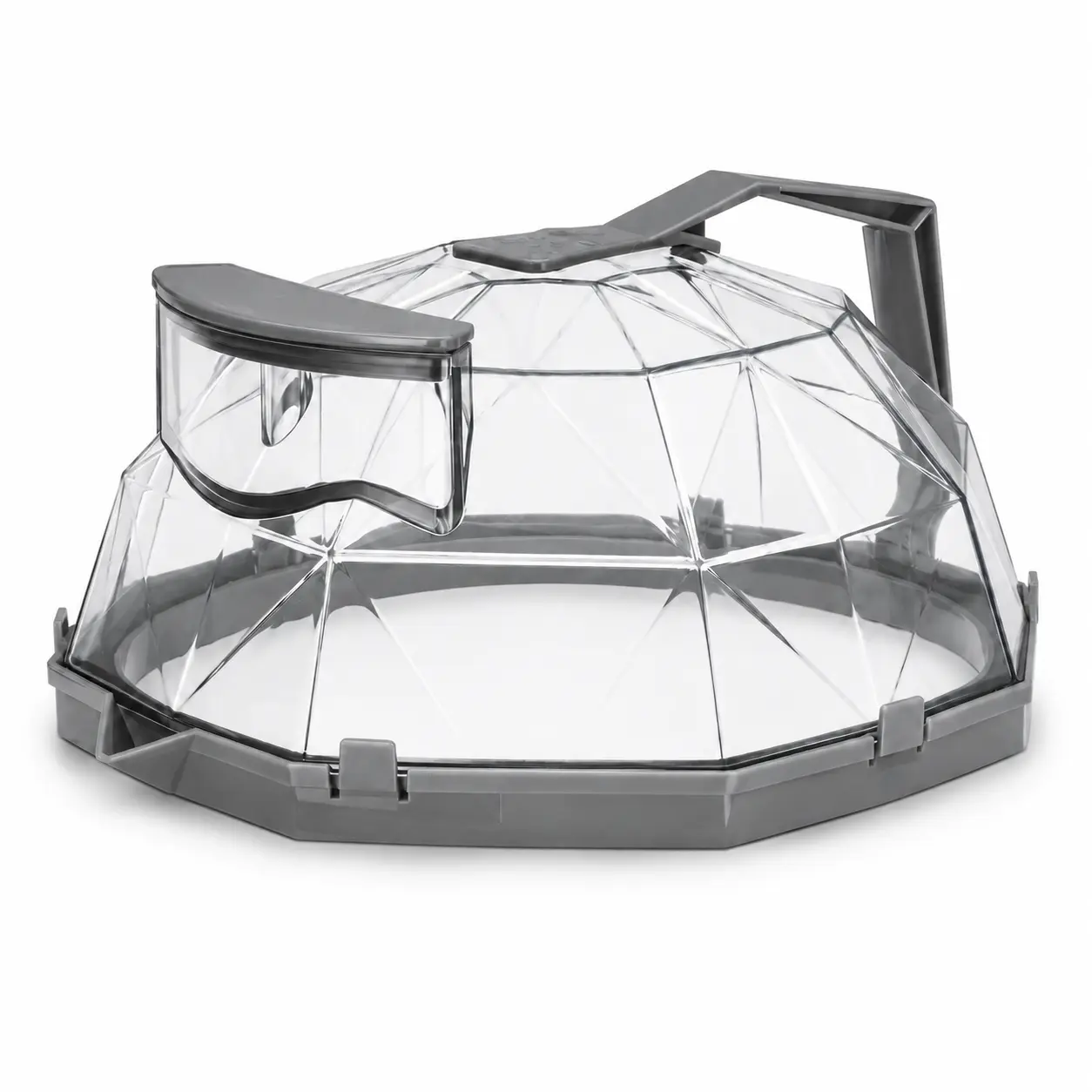 Microwave Splatter Cover with Water Steamer, 10 Inch Clear Food Plate Lid with Adjustable Steam Vent, Mess-Free Microwave Cover for Reheating, Kitchen Food Cover