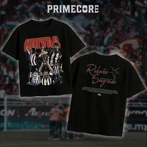 PRIMECORE Chivas Guadalajara Campeón 2017 Vintage Graphic Tee – Rebaño Sagrado Retro Soccer Shirt, Liga MX Chivas Champion Fan T-Shirt, Mexican Football Streetwear Gift