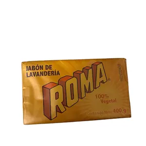 Roma Laundry Soap Bar - 400 Grams, Soft and Gentle Formula