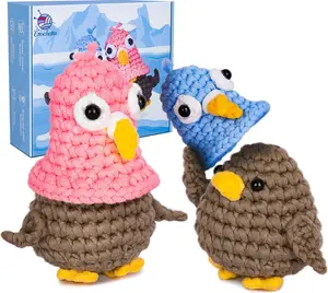 CROCHETTA Crochet Kit for Beginners with Step-by-Step Video Tutorials and Cute Animal Micro Crochet Starter Kit for Adults and Kids