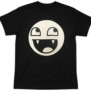 Epic Face Vampire T Shirt Y2K Goth Emo Scene Tapout Affliction  Relaxed Soft