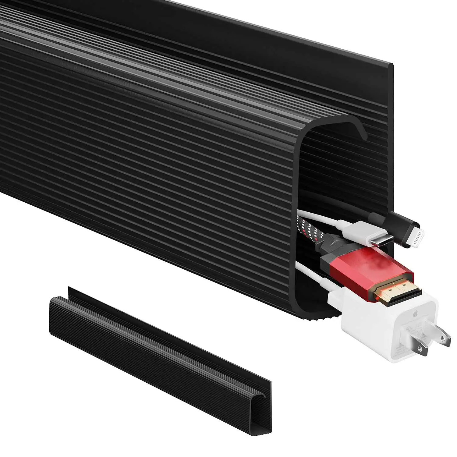 Cable Management Under Desk Kit, Cable Hider, Under Desk Cable Organizer, Easy to Install Cord Organizer, Office Accessories