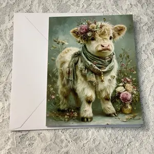 Handcrafted Greetingcard With Printed Design