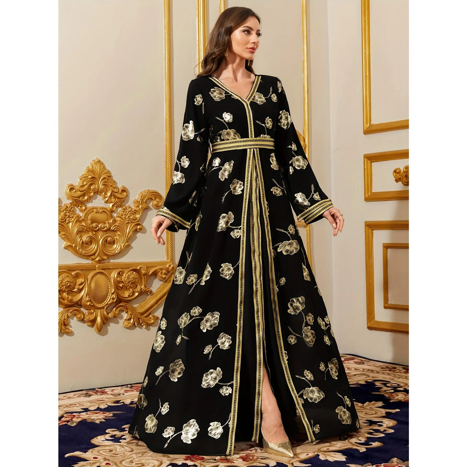 arab dress for women Delicate Embroidery Dubai Kaftan Abaya Arabic  Maxim Creation Fabric is smooth and lightweight. Modest Islamic Clothing, Abayas &