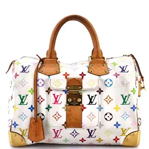 Pre-owned Louis Vuitton Canvas Coated Top Handle Bags Speedy Handbag Monogram Multicolor 30 by Rebag