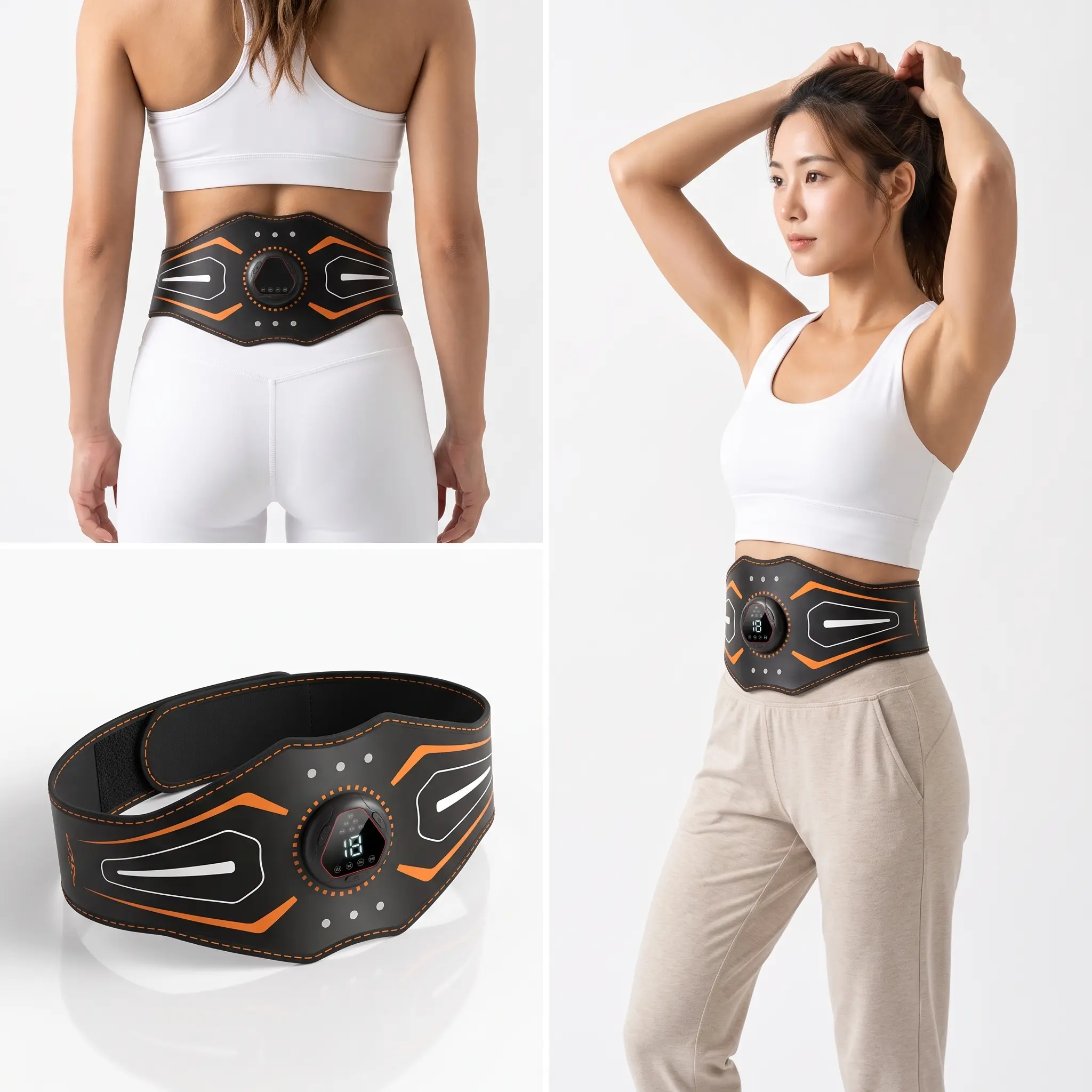 Wearable core strength waist belt, 2026 upgrade; adjustable intensity training belt with multiple modes for abdominal muscle workouts