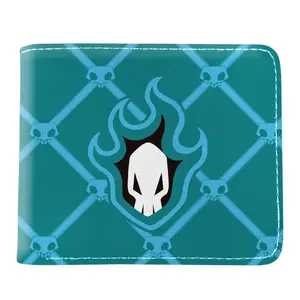 Anime Bleach Men's PU Leather Short Wallet - Folding Button Purse